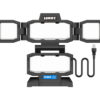 HART LED 4-Panel Plug-in Area Work Light with Adjustable Light Heads, 10,000 Lumens