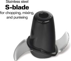 Hamilton Beach Food Processor & Vegetable Chopper for Slicing, Shredding, Mincing, and Puree, 10 Cups + Easy Clean Bowl Scraper, Stainless Steel (70730)