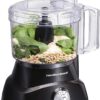 Hamilton Beach Food Processor & Vegetable Chopper for Slicing, Shredding, Mincing, and Puree, 8 Cup, Black