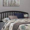 Hillsdale Furniture Carolina Arched Wood Full/Queen Headboard, Black