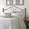Hillsdale Furniture Harrison Textured Black Metal Scroll Full/Queen Headboard