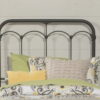 Hillsdale Furniture Jocelyn Vintage Metal Twin Headboard, Black Sparkle