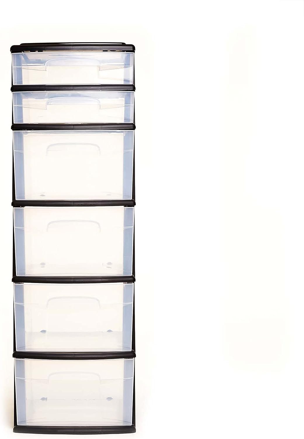 6 Drawer Plastic Dresser Storage Bins Plastic Storage Drawers