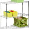Honey-Can-Do Shelving Unit, 200 lbs per shelf, 3-Tier, Chrome