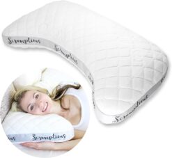 Honeydew Scrumptious Side Pillow- The Ultimate Luxury Neck Pillow- Fully Adjustable Support for Neck- Made in USA- Enhanced, Patented Cool Pillow Fill (Queen Size)