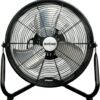 Hurricane Wall Floor Fan - 16 Inch, Pro Series, High Velocity, Heavy Duty Metal Orbital Wall, Floor Fan for Industrial, Commercial, Residential, and Greenhouse Use - ETL Listed, Black