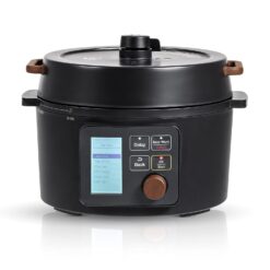 IRIS USA 3 Qt. 8-in-1 Electric Pressure Cooker, Slow Cooker, Rice Cooker, Steamer, Sear & Sauté, Yogurt, Compact Multi-Cooker for 2-3 People with Over 110 Pre-Programmed Recipes, Vegan Friendly, Black