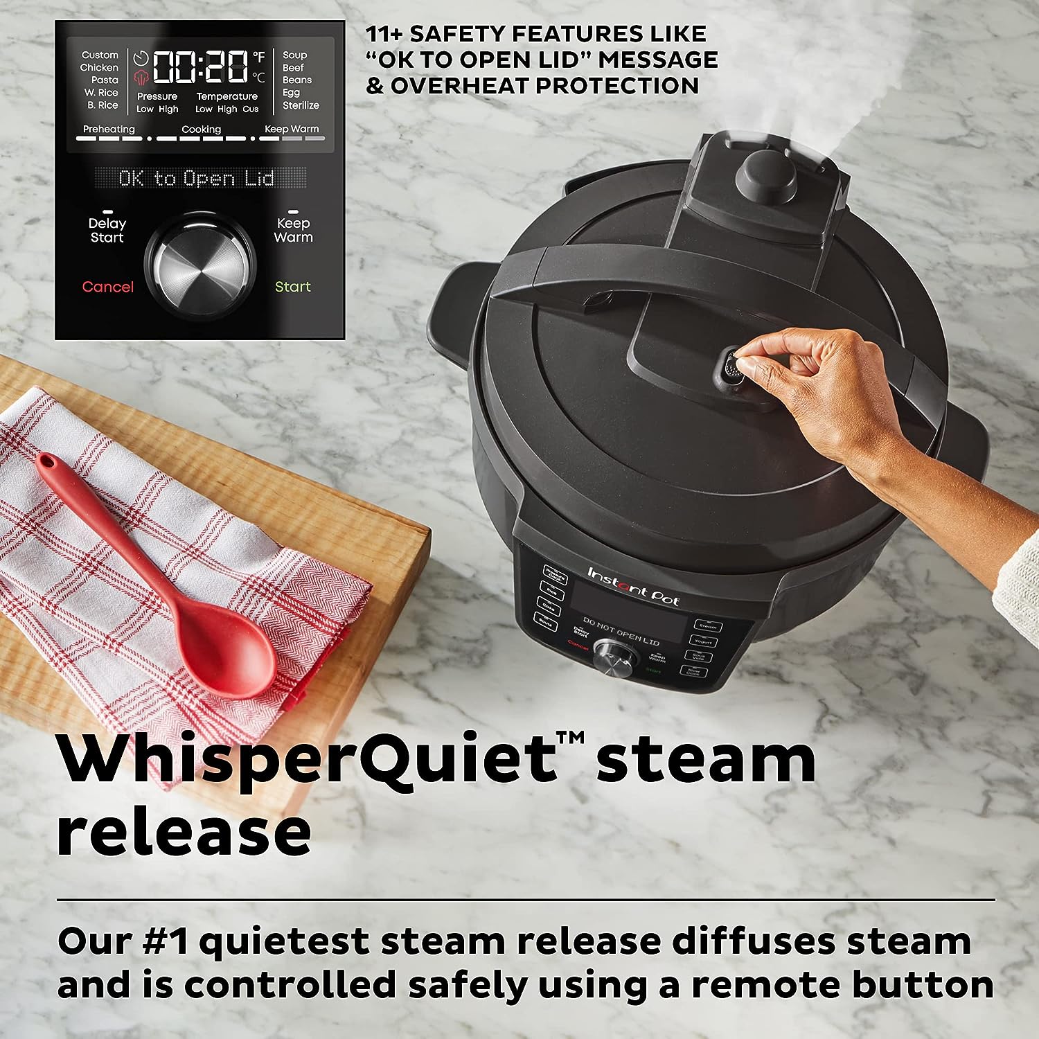 Instant Pot Duo Plus, 8-Quart Whisper Quiet 9-in-1 Electric