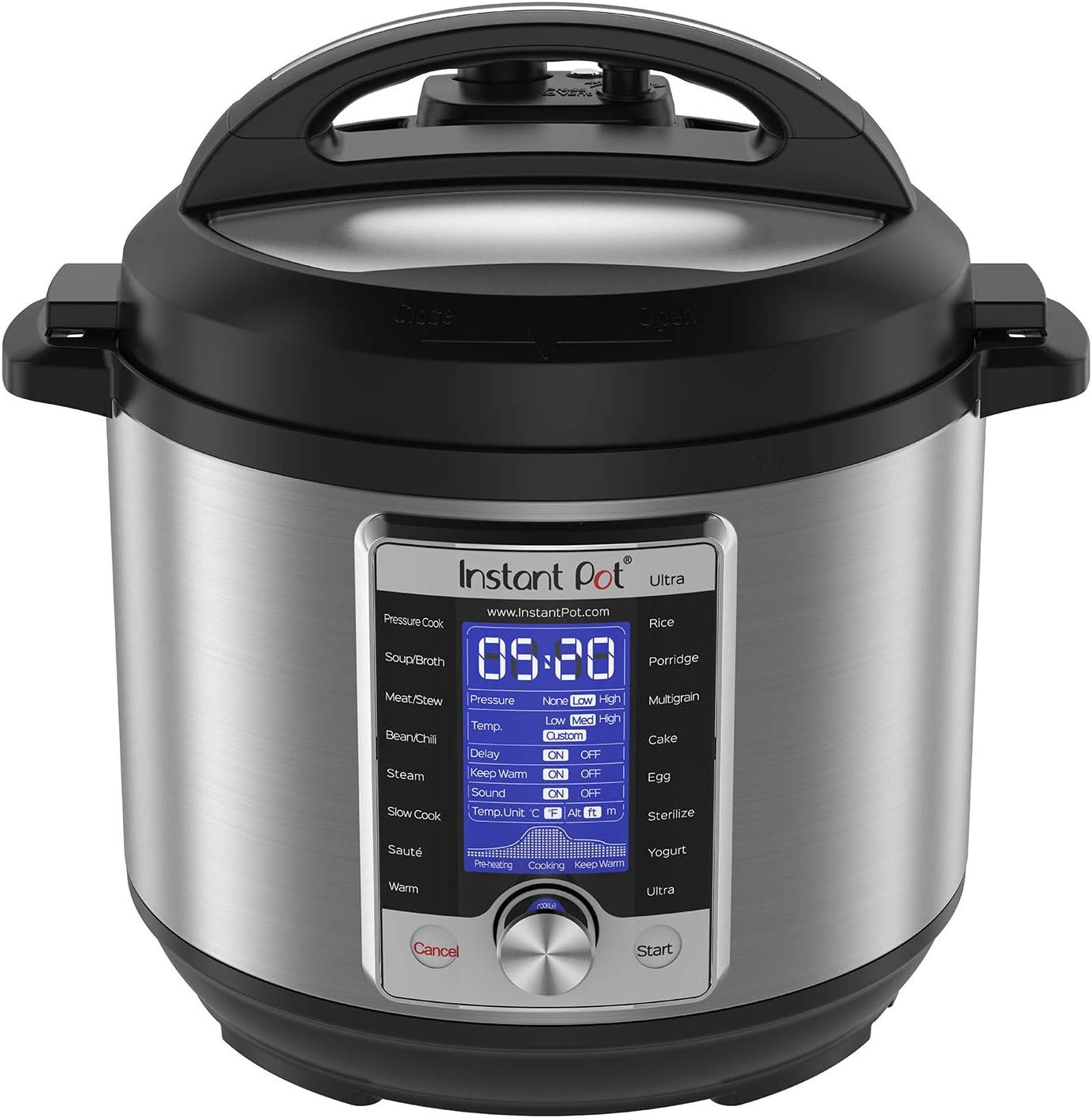 Instant Pot Ultra, 10-in-1 Pressure Cooker, Slow Cooker, Rice Cooker,  Yogurt Maker, Cake Maker, Egg Cooker, Sauté, and more, Includes App With  Over 800 Recipes, Stainless Steel, 6 Quart