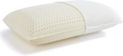 Kiss Dream 100% Natural Talalay Latex Sleeping Bed Pillow - Luxury Soft Queen Size Pillow for Side, Back, and Stomach Sleepers - Removable Breathable Cotton Cover