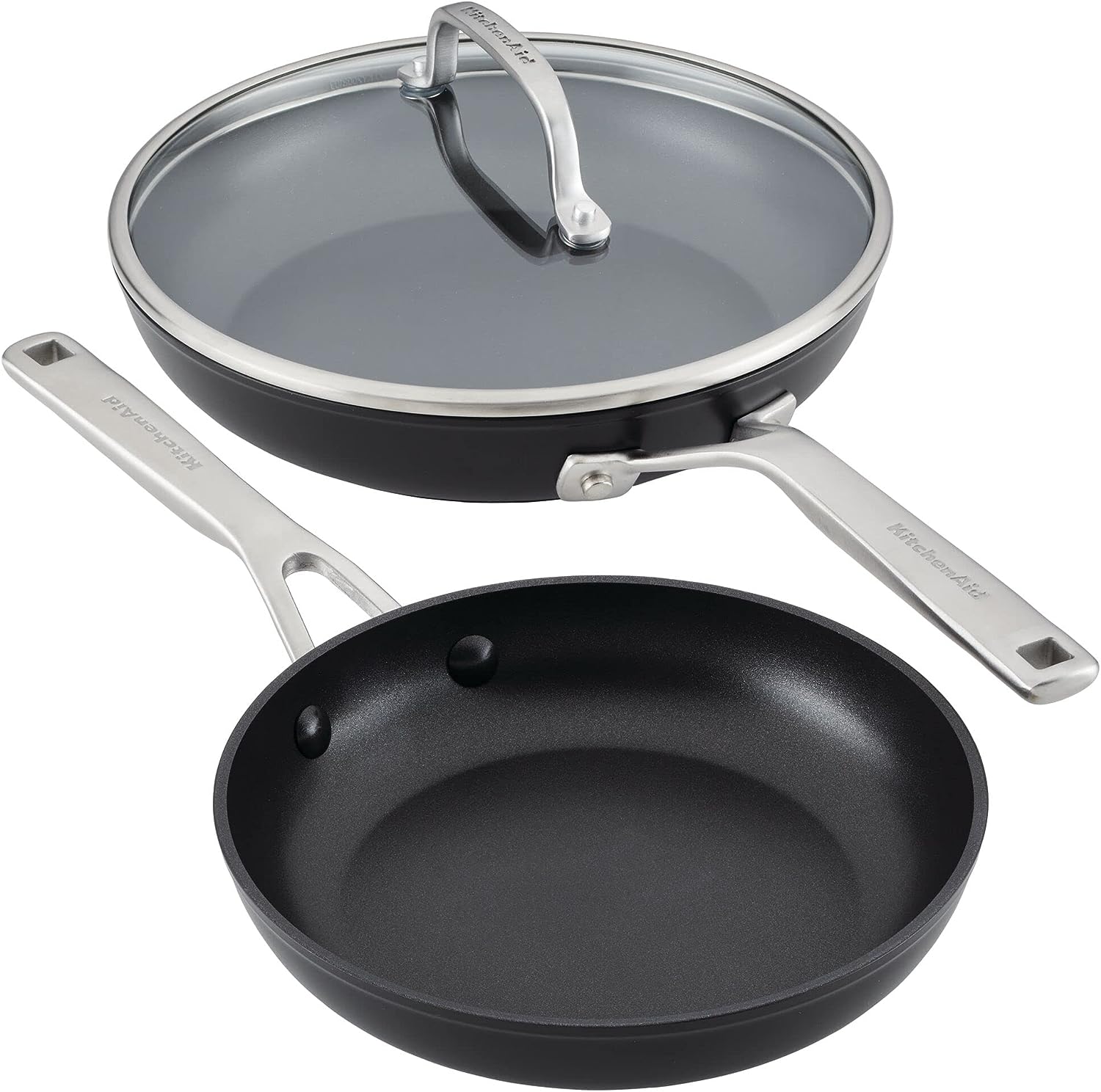 10 Hard-Anodized Induction Fry Pan with Lid (Nonstick