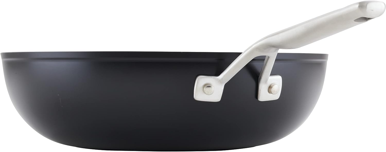 KitchenAid 12.25-Inch Hard-Anodized Nonstick Frying Pan with Lid, Cookware
