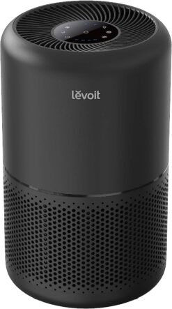 LEVOIT Air Purifier for Home Allergies Pets Hair in Bedroom, Covers Up to 1095 Sq.Foot Powered by 45W High Torque Motor, 3-in-1 Filter, Remove Dust Smoke Pollutants Odor, Core 300, Black