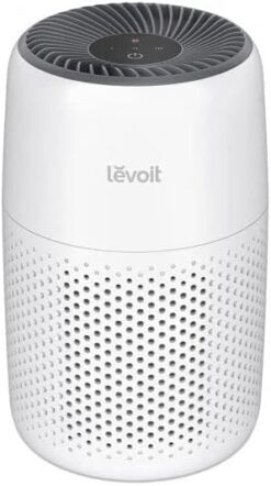 LEVOIT Air Purifiers for Bedroom Home, HEPA Filter Cleaner with Fragrance Sponge for Better Sleep, Filters Smoke, Allergies, Pet Dander, Odor, Dust, Office, Desktop, Portable, Core Mini, White