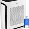 LEVOIT Air Purifiers for Home Large Room Up to 1900 Ft² in 1 Hr with Washable Filters, Air Quality Monitor, Smart WiFi, HEPA Filter Captures Allergies, Pet Hair, Smoke, Pollen in Bedroom, Vital 200S