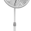 Lasko Oscillating Pedestal Fan, Adjustable Height, 3 Speeds, for Bedroom, Living Room, Home Office and College Dorm Room, 18", White, 1820