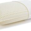 Latex Pillow Bed Pillow for Sleeping - Firm, Luxury Natural Latex Pillow for Back, Stomach or Side Sleepers, Removable Breathable 100% Cotton Cover - High Elasticity - Pack of 1 (Queen (Pack of 1))
