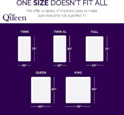 NapQueen 6 Inch Innerspring Queen Size Medium Firm Support Relief Mattress, Bed in a Box