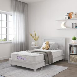 NapQueen 6 Inch Innerspring Queen Size Medium Firm Support Relief Mattress, Bed in a Box