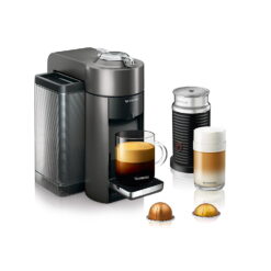 Nespresso Vertuo Coffee and Espresso Machine by De'Longhi with Aeroccino, Titan