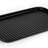 NutriChef Nonstick Stove Top Grill Pan - PTFE/PFOA/PFOS Free Need two Burners 20" x 13" Hard-Anodized Non stick Grill & Griddle Pan - Kitchen Cookware, Dishwasher Safe NCGRP59