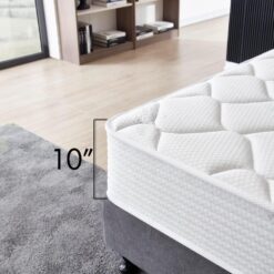 OLIVER & SMITH SINCE 1921 Full Size Mattress - 10 Inch Cool Memory Foam & Spring Hybrid Mattress with Breathable Cover - Comfort Plush Euro Pillow Top - Rolled in a Box - Oliver & Smith