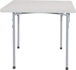 Office Star Resin Folding Table for Banquets, Picnics, and Parties, 36 Inch, Square
