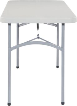 Office Star Resin Multipurpose Rectangle Folding Table for Indoor or Outdoor Use, 4 Feet x 2 Feet