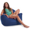 Posh Creations Malibu Bean Bag Chair Lounger, Kids, 2.8 ft, Navy