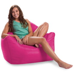 Posh Creations Malibu Bean Bag Chair Lounger, Kids, 2.8 ft, Pink