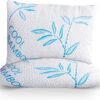 Potomac Home Goods 2 Pack Cool Bamboo Pillows for Sleeping - Adjustable Bed Pillows for Sleeping - Luxury Pillow for Side, Stomach and Back Sleepers (King Size 2 Pack)