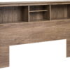 Prepac Salt Spring Drifted Gray Full/Queen Bookcase Headboard
