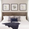 Prepac Select Flat Panel Headboard, King, Drifted Gray Laminate Finish