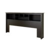 Prepac Sonoma King Bookcase Headboard, Black