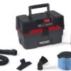 RIDGID 50318 4500RV ProPack 4.5-Gal. Portable Wet Dry Shop Vacuum with Toolbox Design, 5.0 Peak HP Motor, Expandable Pro Hose, and Blower Port, Red