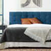 Rest Haven Eugene Square Tufted Upholstered Headboard, Full, Navy