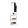 Roundhill Furniture Vassen 3-Tier Storage Shelve Coat Rack