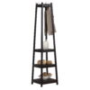 Roundhill Furniture Vassen 3-Tier Storage Shelve Coat Rack