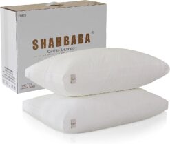 Shahbaba Bed Pillows King Size Set of 2 - Original Premium Down Alternative Pillows for Sleeping