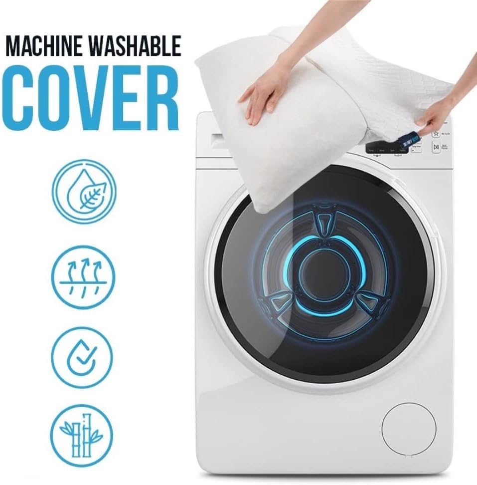 Sidney Sleep Bed Pillow for Side and Back Sleepers - Adjustable Filling - Memory Foam Pillow for Neck and Shoulder Pain - Customizable Loft - King Size - Additional Foam Bag Included (King, Grey)6