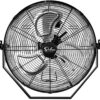 Simple Deluxe 18 Inch Industrial Wall Mount Fan, 3 Speed Commercial Ventilation Metal Fan for Warehouse, Greenhouse, Workshop, Patio, Factory and Basement - High Velocity