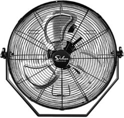Simple Deluxe 18 Inch Industrial Wall Mount Fan, 3 Speed Commercial Ventilation Metal Fan for Warehouse, Greenhouse, Workshop, Patio, Factory and Basement - High Velocity
