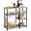 SmileMart Vintage Metal Frame Kitchen Baker's Rack,Gray