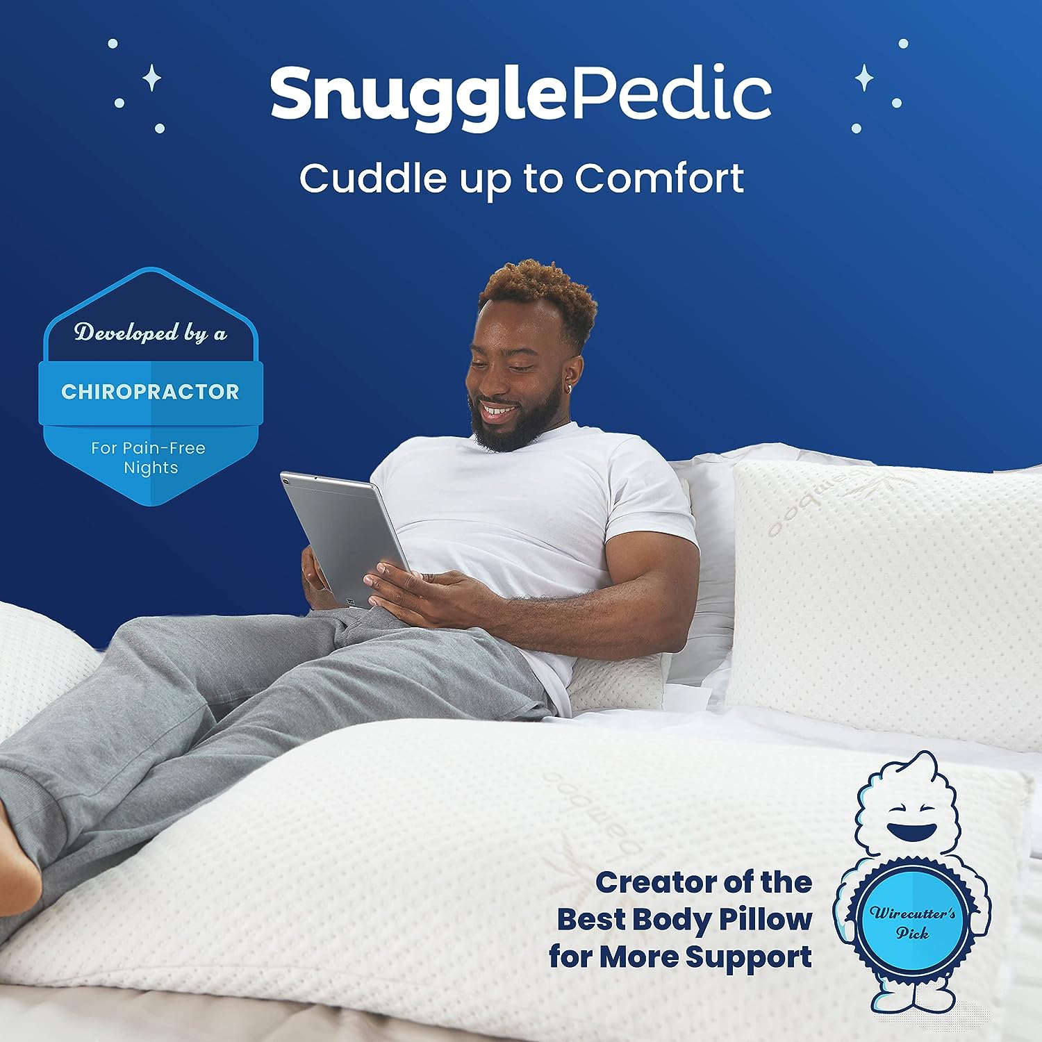 Snuggle-Pedic Adjustable Cooling - Shredded Memory Foam Pillows for Side,  Stomach & Back Sleepers - Fluffy or Firm - Keeps Shape - College Dorm Room  Essentials for Girls and Guys - Queen