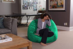 Sofa Sack Bean Bag Chair, Memory Foam Lounger with Microsuede Cover, Kids, Adults, 4 ft, Aqua Marine