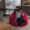 Sofa Sack Bean Bag Chair, Memory Foam Lounger with Microsuede Cover, Kids, Adults, 4 ft, Cinnabar