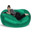 Sofa Sack Bean Bag Chair, Memory Foam Lounger with Microsuede Cover, Kids, Adults, 6 ft, Aqua Marine