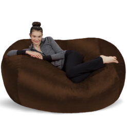 Sofa Sack Bean Bag Chair, Memory Foam Lounger with Microsuede Cover, Kids, Adults, 6 ft, Chocolate