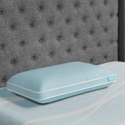 TEMPUR-ProForm + Cooling ProHi Pillow, Memory Foam, King, 5-Year Limited Warranty,Blue