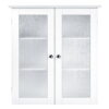Teamson Home Connor Removable Wall Cabinet with 2 Glass Doors